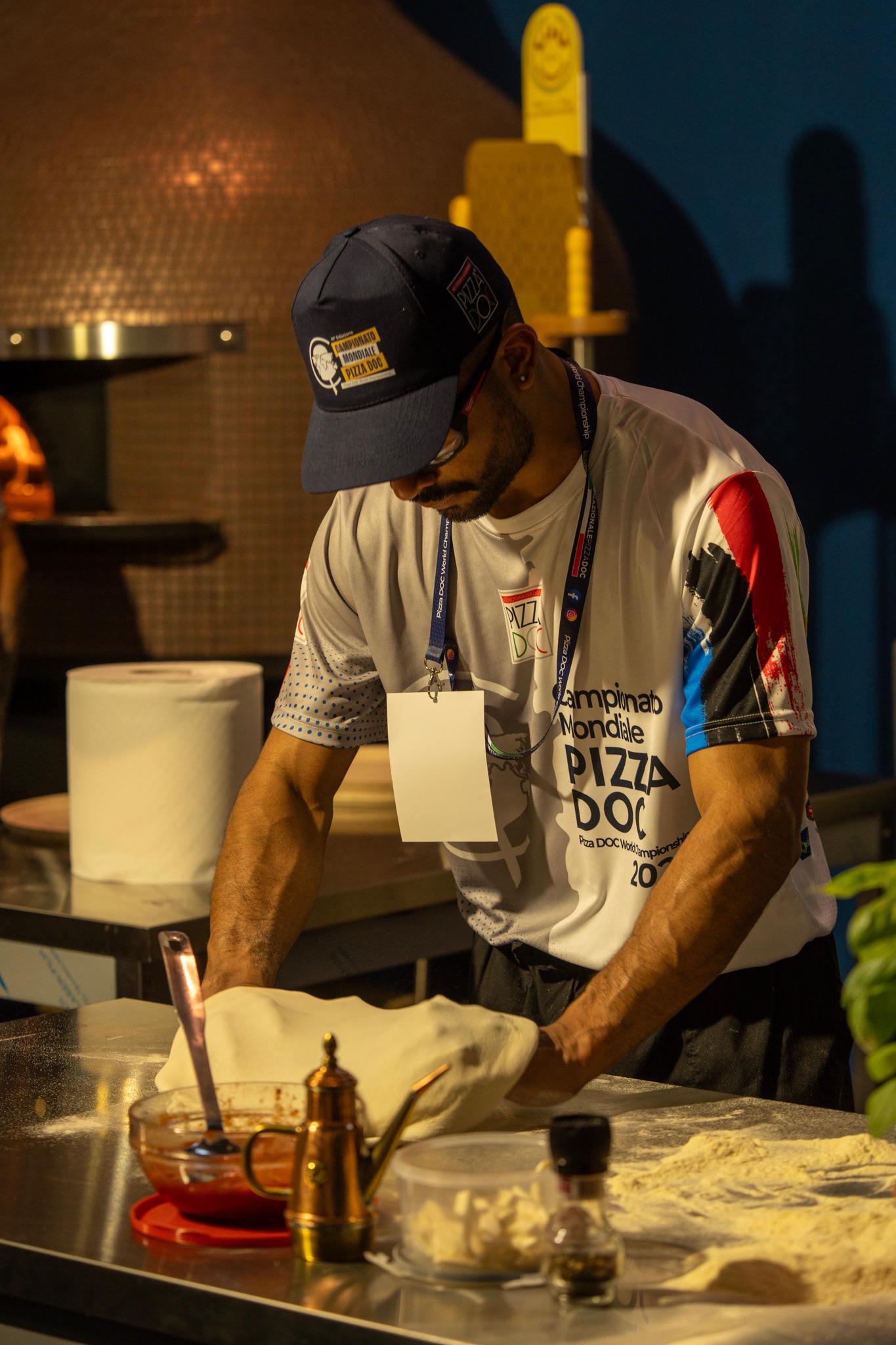 Rodny López en el Campionato Mondiale Pizza DOC